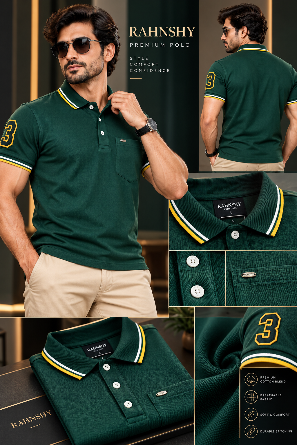 Premium Polo T-Shirt – Signature Luxury Edition