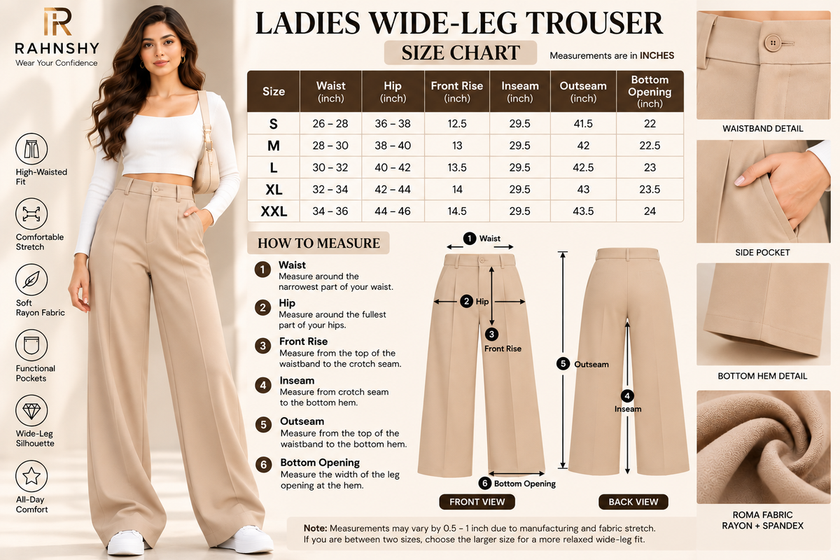 High-Waisted Straight fit Pleated Women's Trousers/Pant